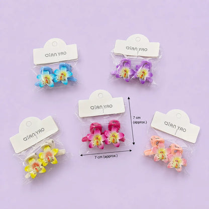 Mini flower hair claw (10 Pcs) - UBKWS2964