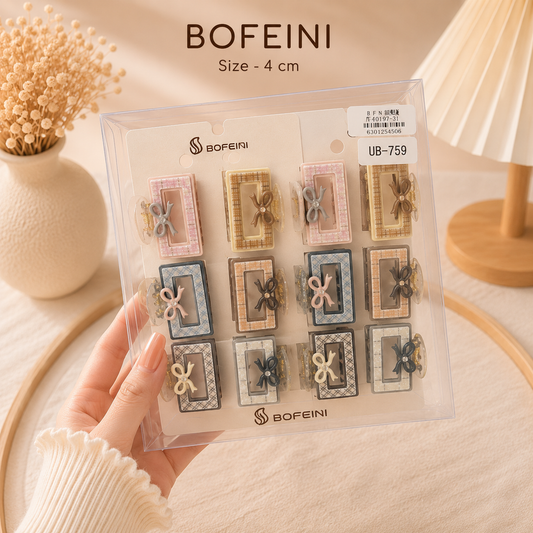 Premium Bofeini hair claw (1Dz) - UBKWS4043