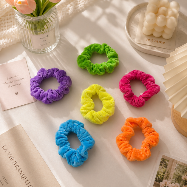 Soft Plush Scrunchie (1Dz) - UBKWS2780