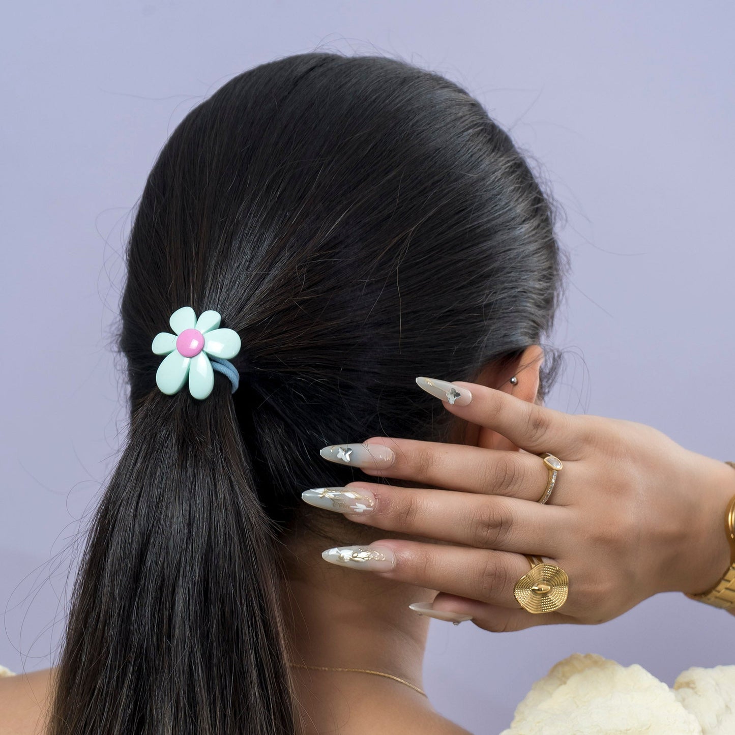 Daisy Hair Rubber Set (10 Pairs) - UBKWS2556