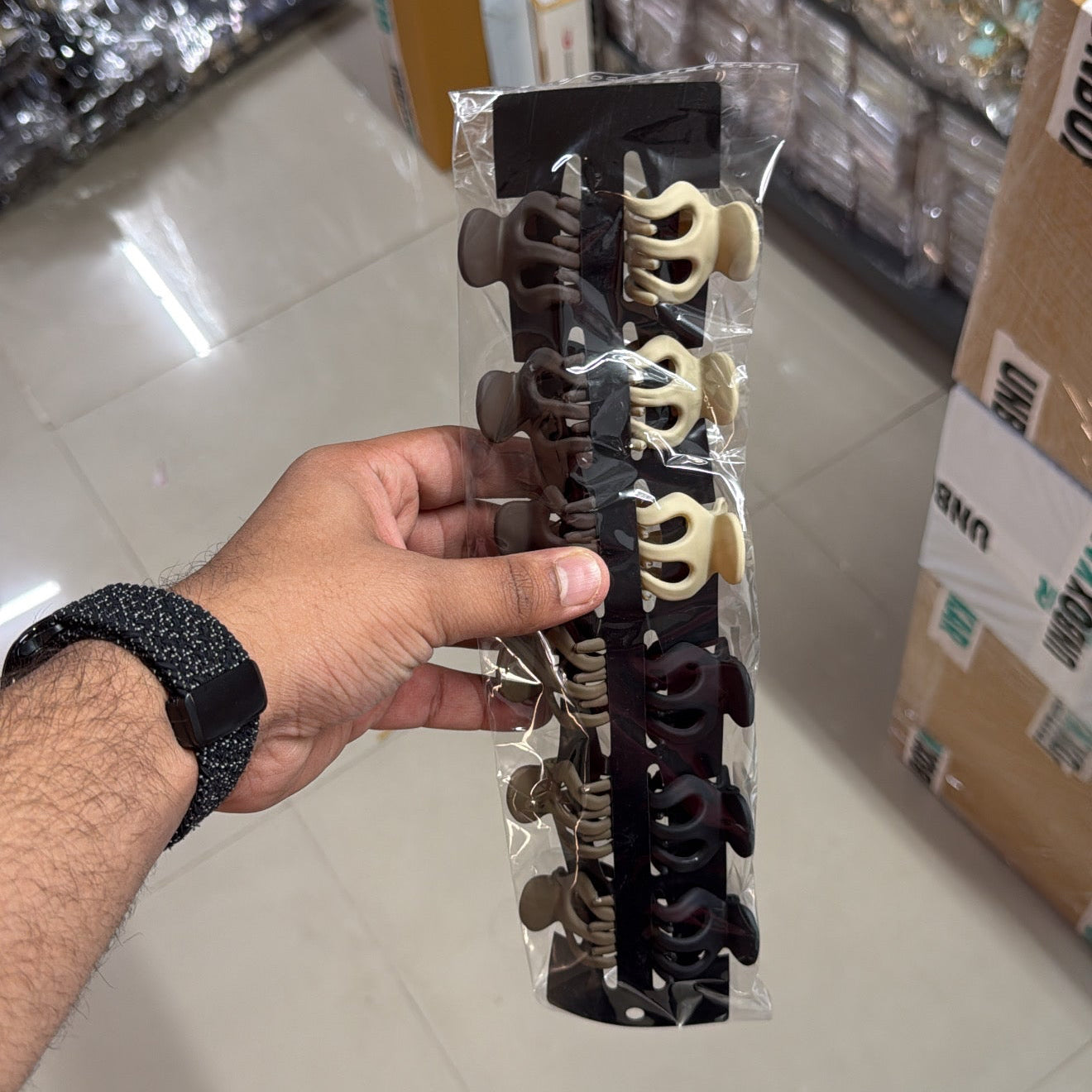 Matte Mini Octopus Hair Claw (12Pcs) - UBKWS1269