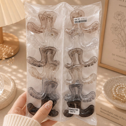 Korean style hair claw (1Dz) - UBKWS2730