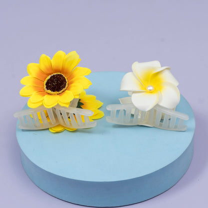 Sunflower & Frangipani Hair Claw Set (1Dz) – UBKWS2694