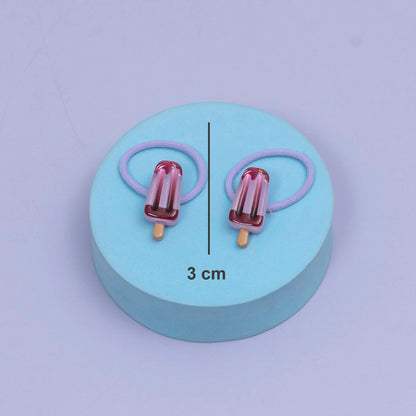 Ice Cream Hair Rubber Set (10 Pair) - UBKWS2557