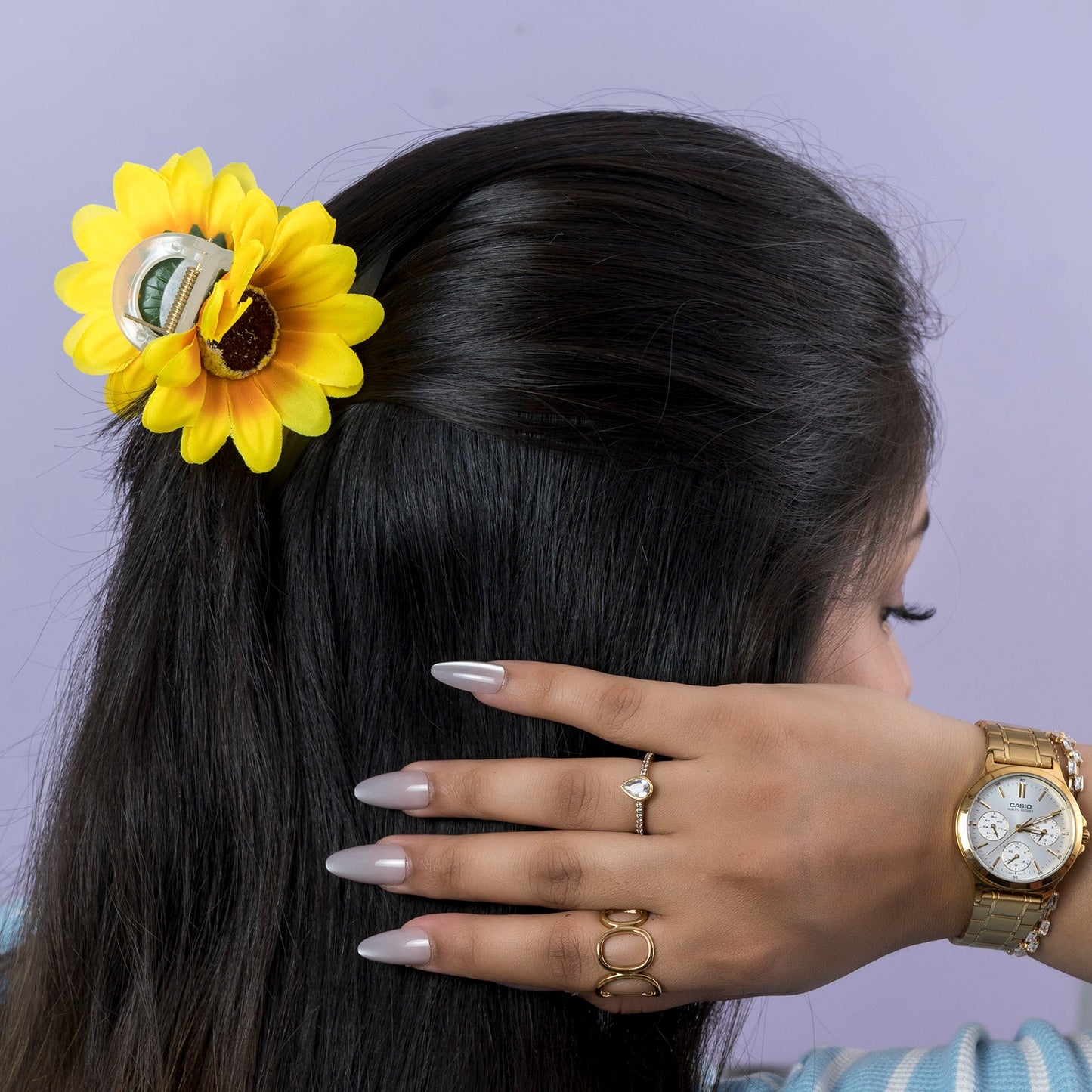 Sunflower & Frangipani Hair Claw Set (1Dz) – UBKWS2694