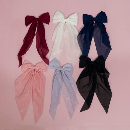 XL Glitter Hair bows (12Pcs) - UBKWS1055