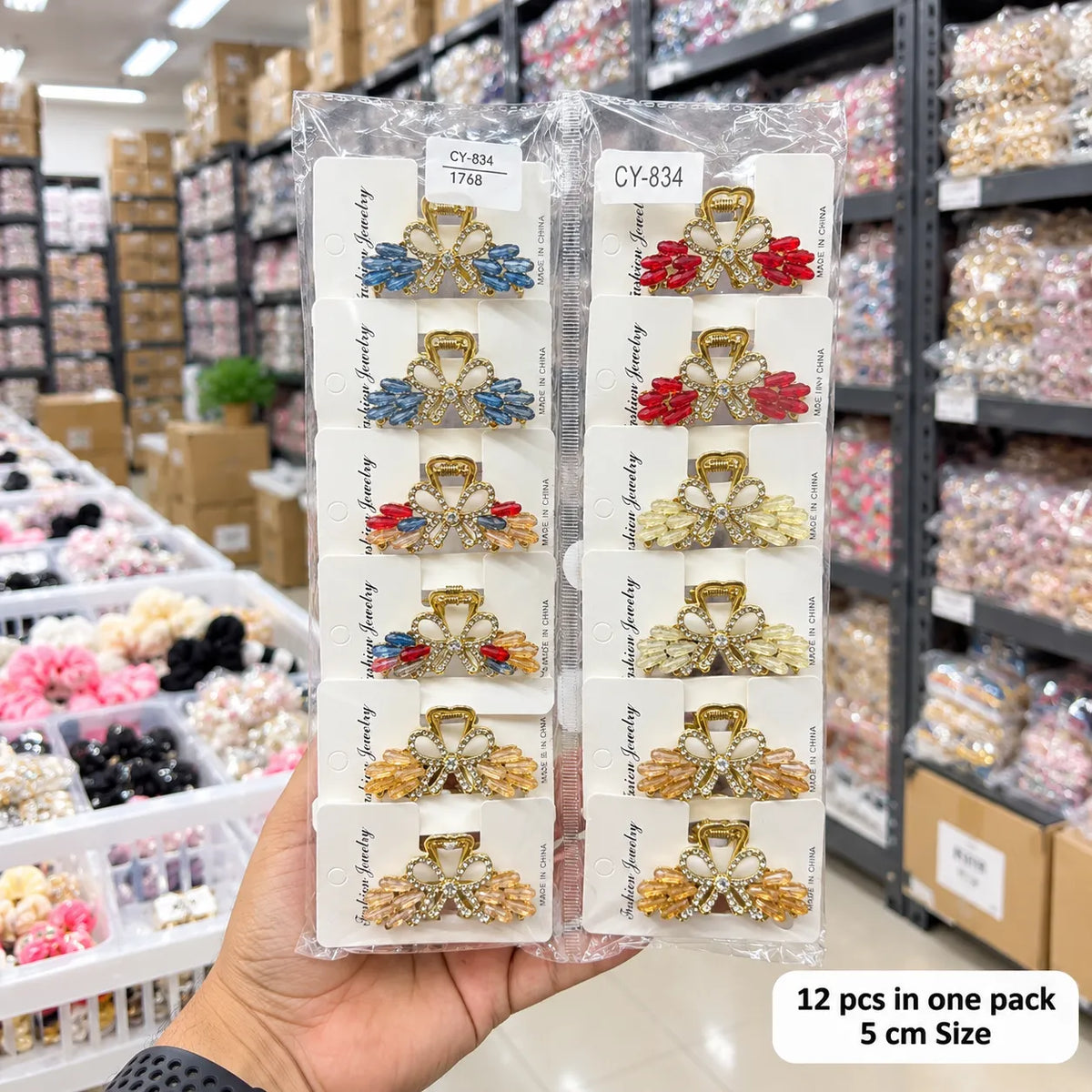 Rhinestone Hair Clip (1Dz) – UBKWS4308