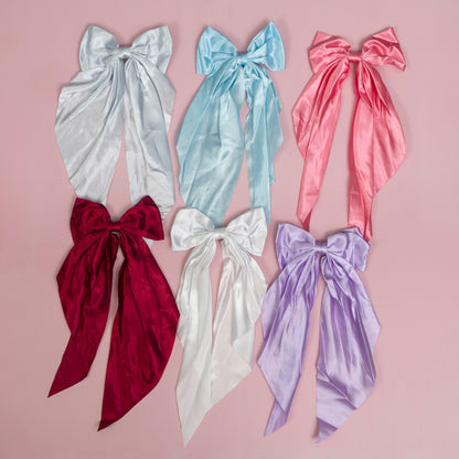 Wrinkled Hair bows (12Pcs) - UBKWS1056
