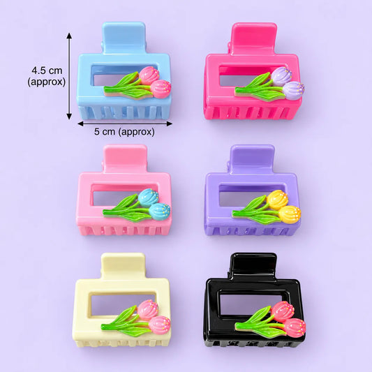 Square cherry hair claw (1Dz) - UBKWS4368