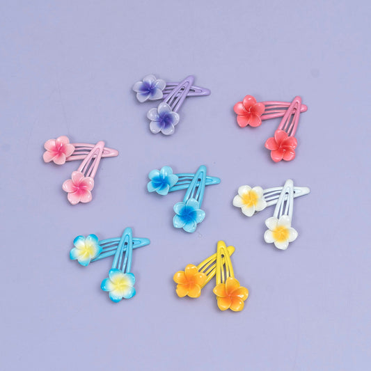 Flower Snap Hair Clip (10 Pair) - UBKWS2562
