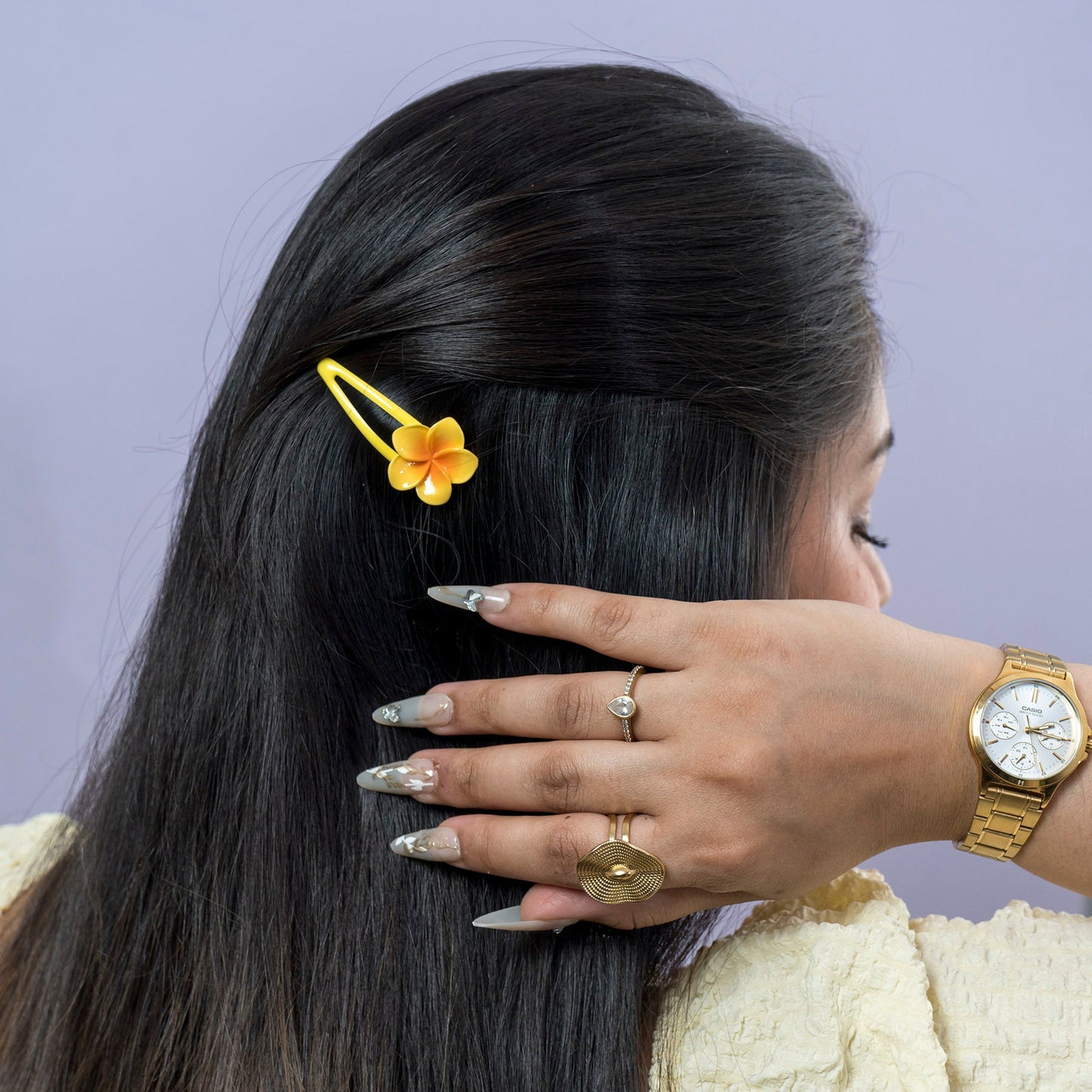 Flower Snap Hair Clip (10 Pair) - UBKWS2562