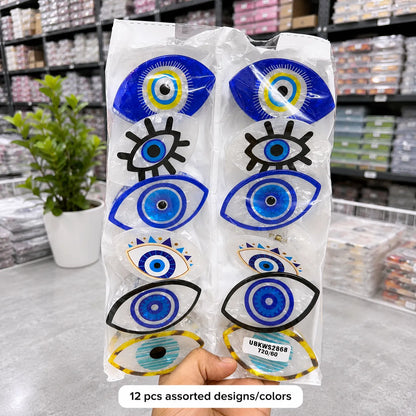 XL Acrylic Evileye Hair claw (1Dz) - UBKWS2868