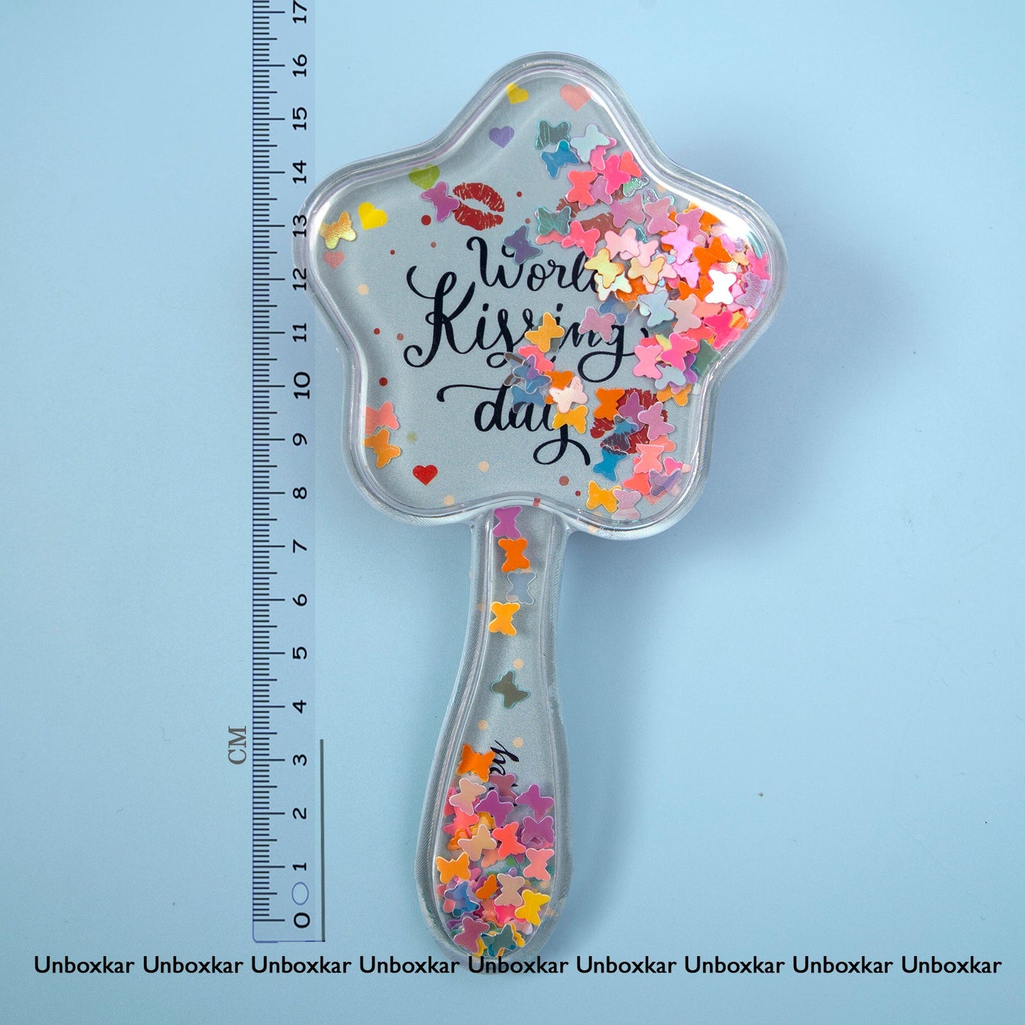 Star Glitter mini Hair Brush (Pack of 12)  - UBKWS539