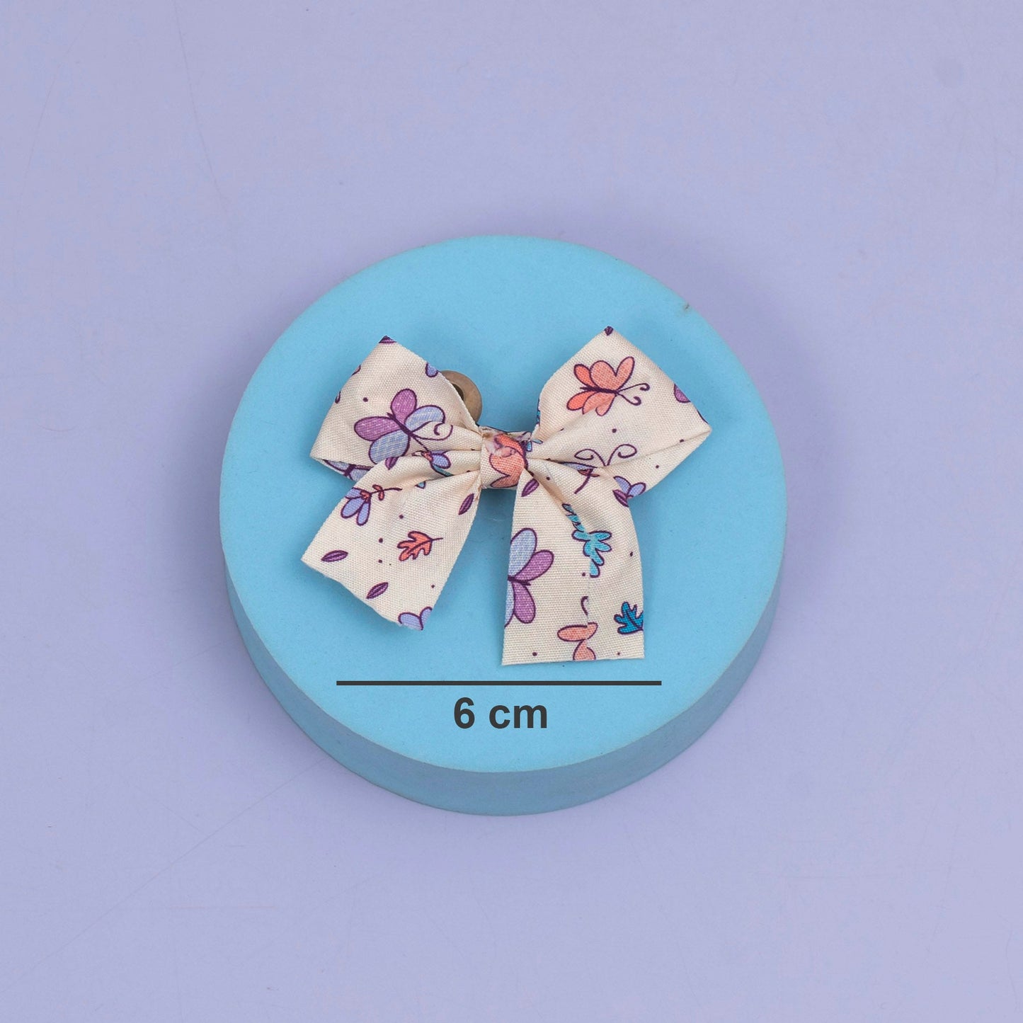 Floral Printed Bow Hair Clip (10Pcs) - UBKWS2565