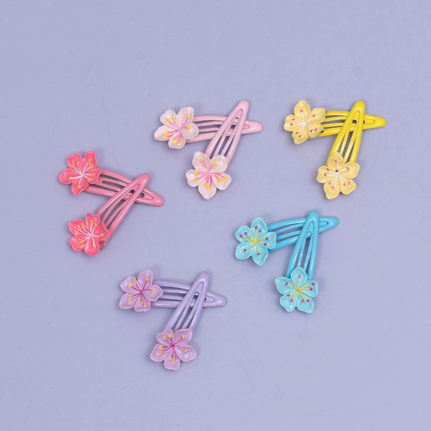 Blossom Snap Hair Clip (10 Pair) - UBKWS2563