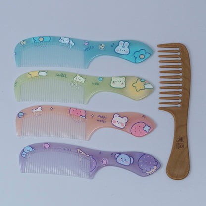 Cartoon Handle Comb (12Pcs) - UBKWS1203