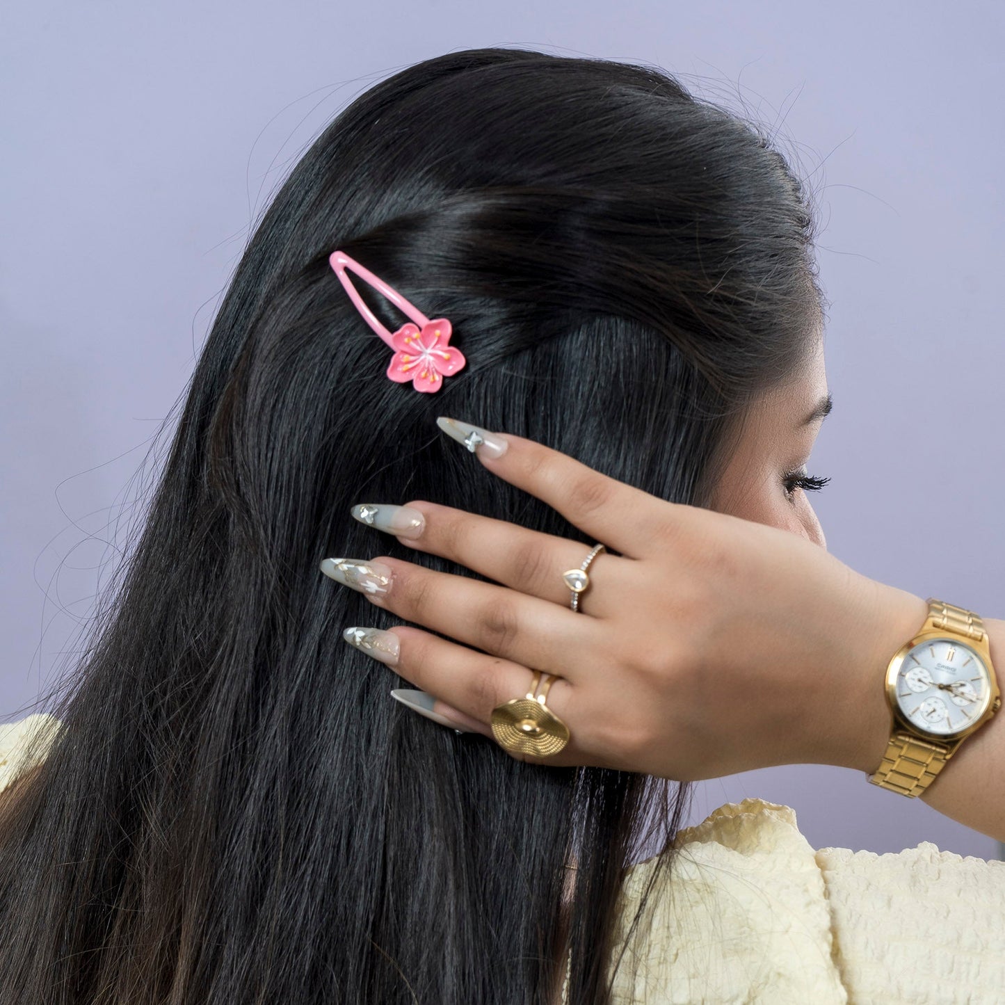 Blossom Snap Hair Clip (10 Pair) - UBKWS2563