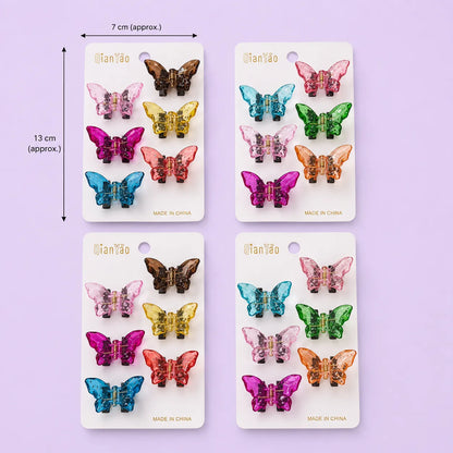 Mini Butterfly hair claws card (1Dz) - UBKWS2945