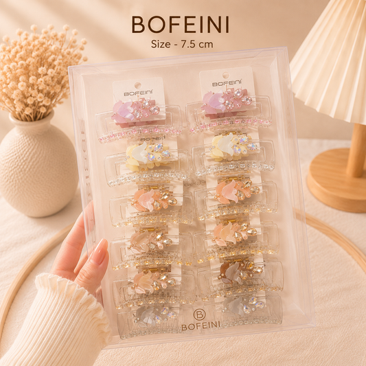 Premium Bofeini hair claw (1Dz) - UBKWS4056