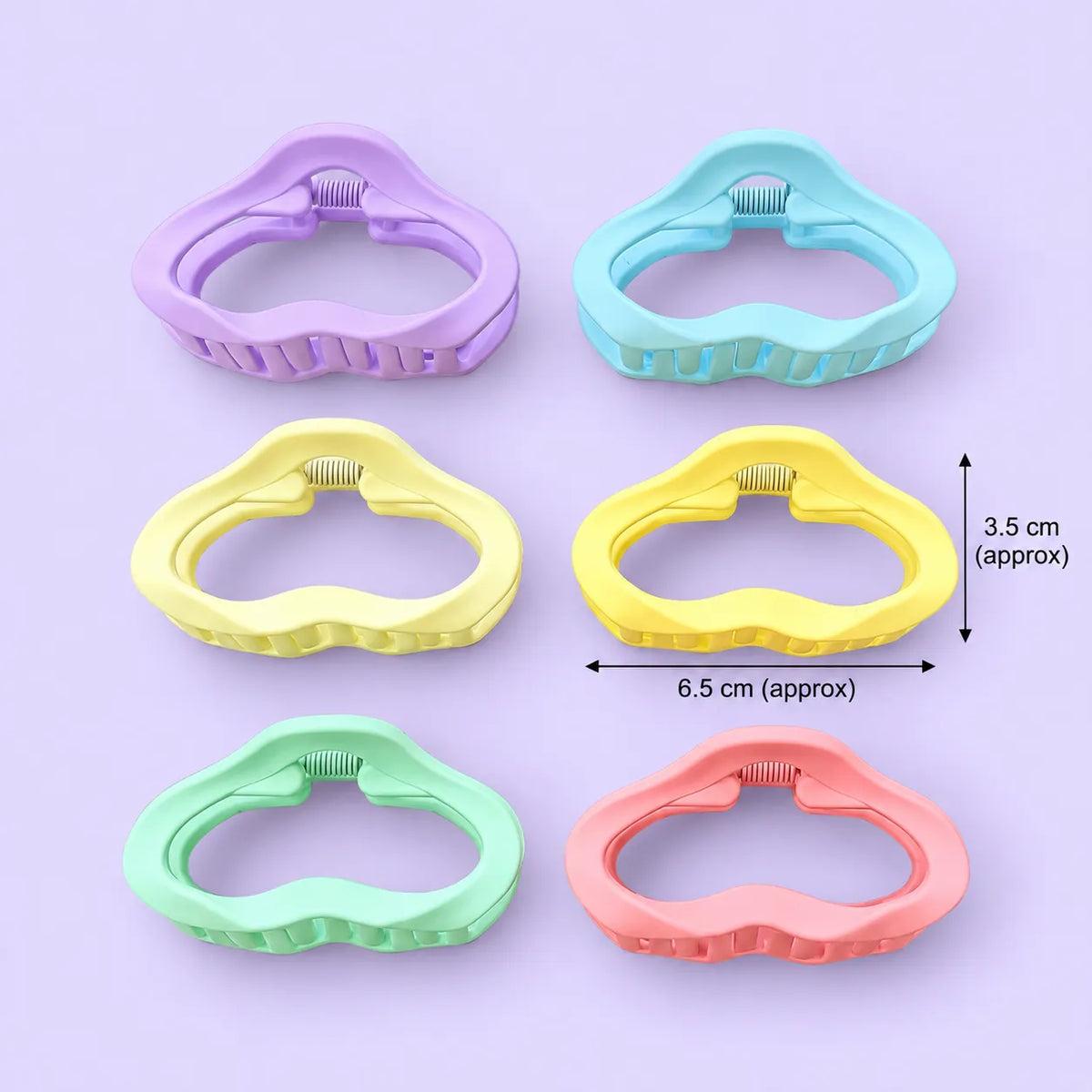 Pastel medium hair claw (1Dz) - UBKWS4358