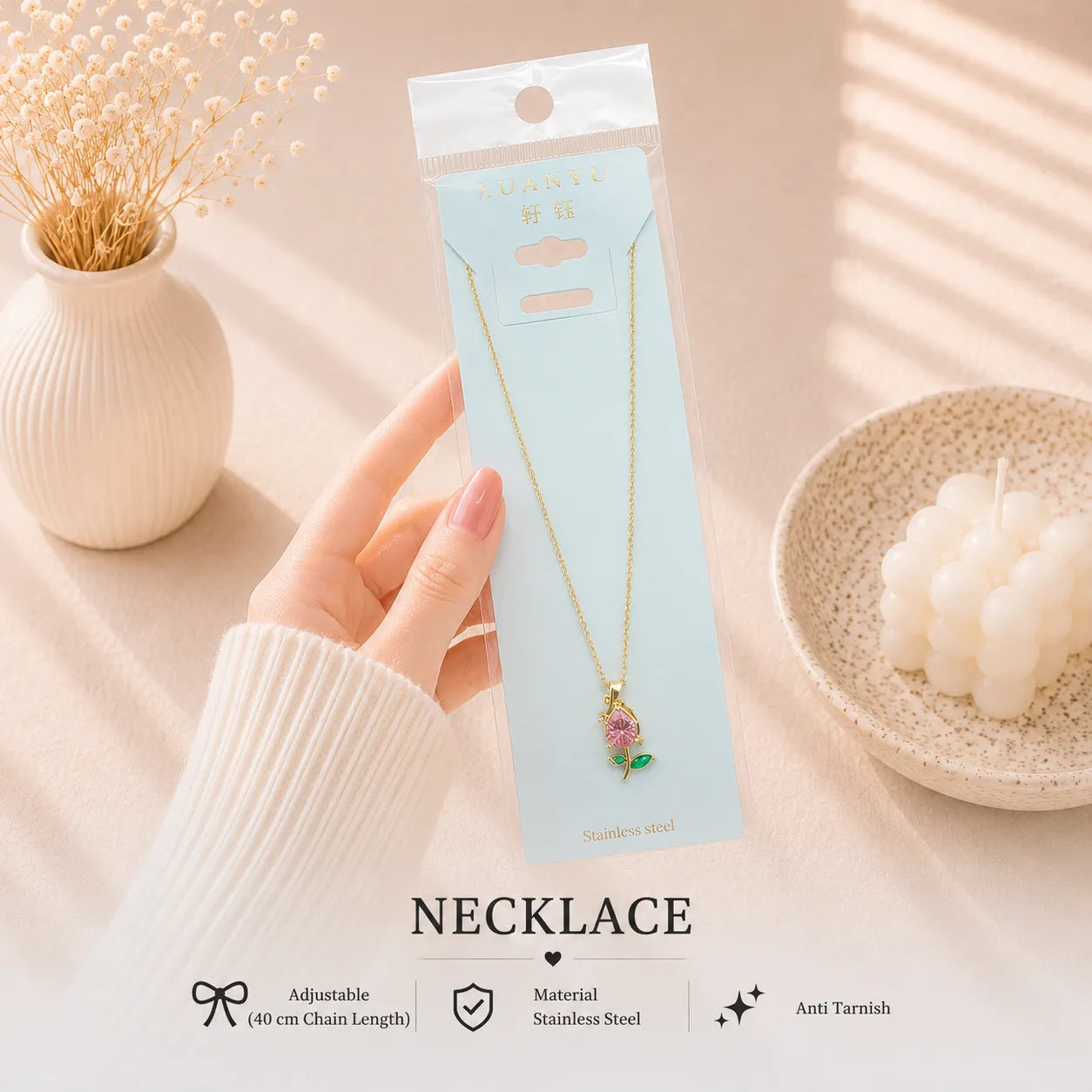Korean Pendant Necklace - UBKWS4015