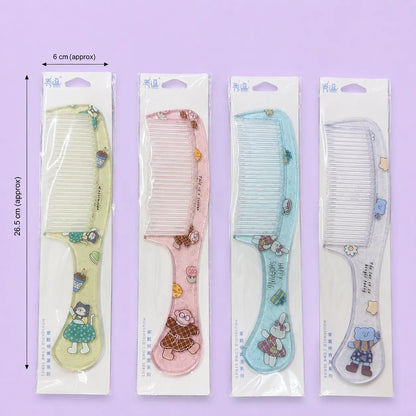 Glitter printed hair comb (1Dz) - UBKWS4215