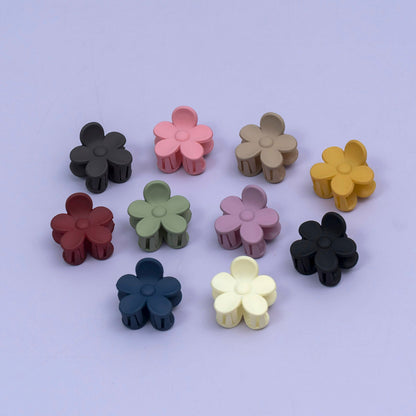 Mini Matte Flower Claw Clip (10 Pair) - UBKWS2567