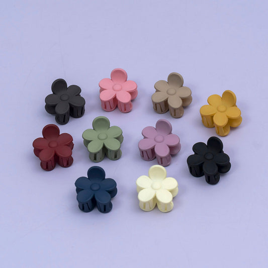 Mini Matte Flower Claw Clip (10 Pair) - UBKWS2567