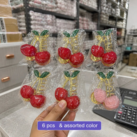 XL Premium flower metal hair claw (6Pcs) - UBKWS2805