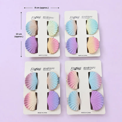Mini Gradient shell hair claw card (1Dz) - UBKWS2932