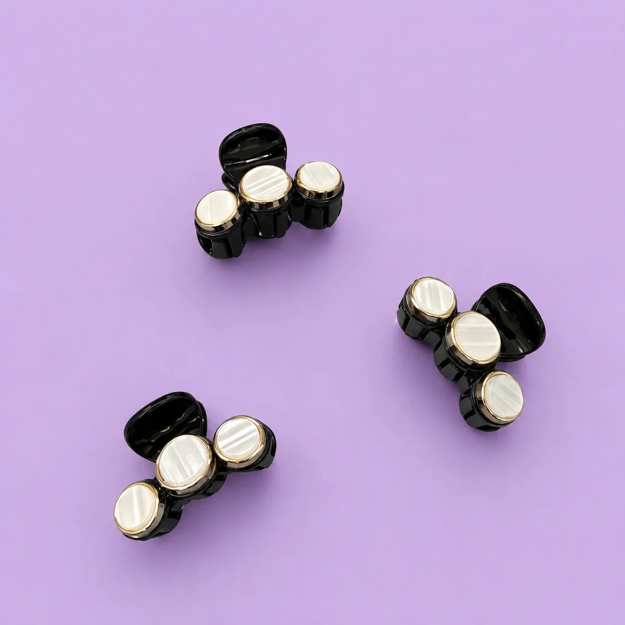 Black pearl hair claw (1Dz) - UB-442