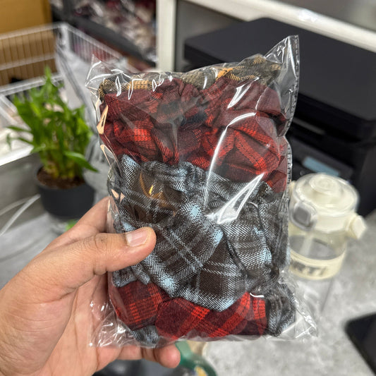Classic Checkered Scrunchie (1Dz) - UBKWS2497