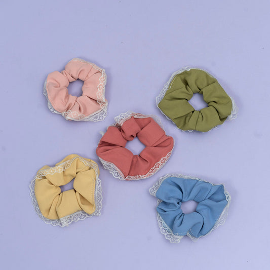 Lace Edge Scrunchie (1Dz) - UBKWS2571