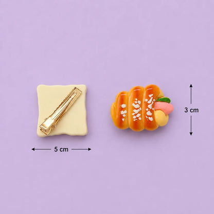 Cute Foodie Hair Pins (1Dz) - UBKWS2789