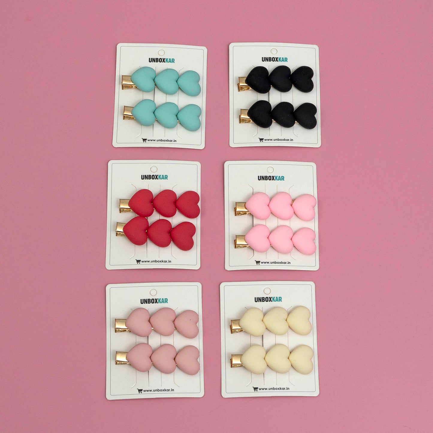 Charm hair pins (Pack of 12) - UBKWS869