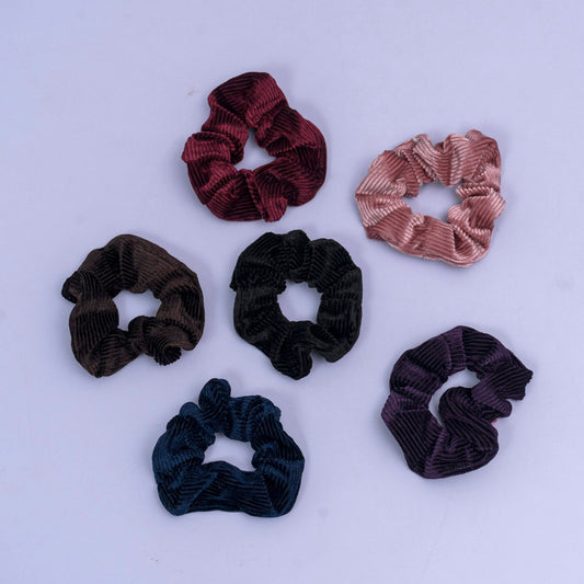 Velvet Ribbed Scrunchie (1Dz) - UBKWS2574
