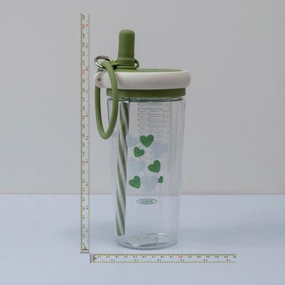 Straw Cup Bottle with Silicone Lid (6Pcs) - UBKWS1210