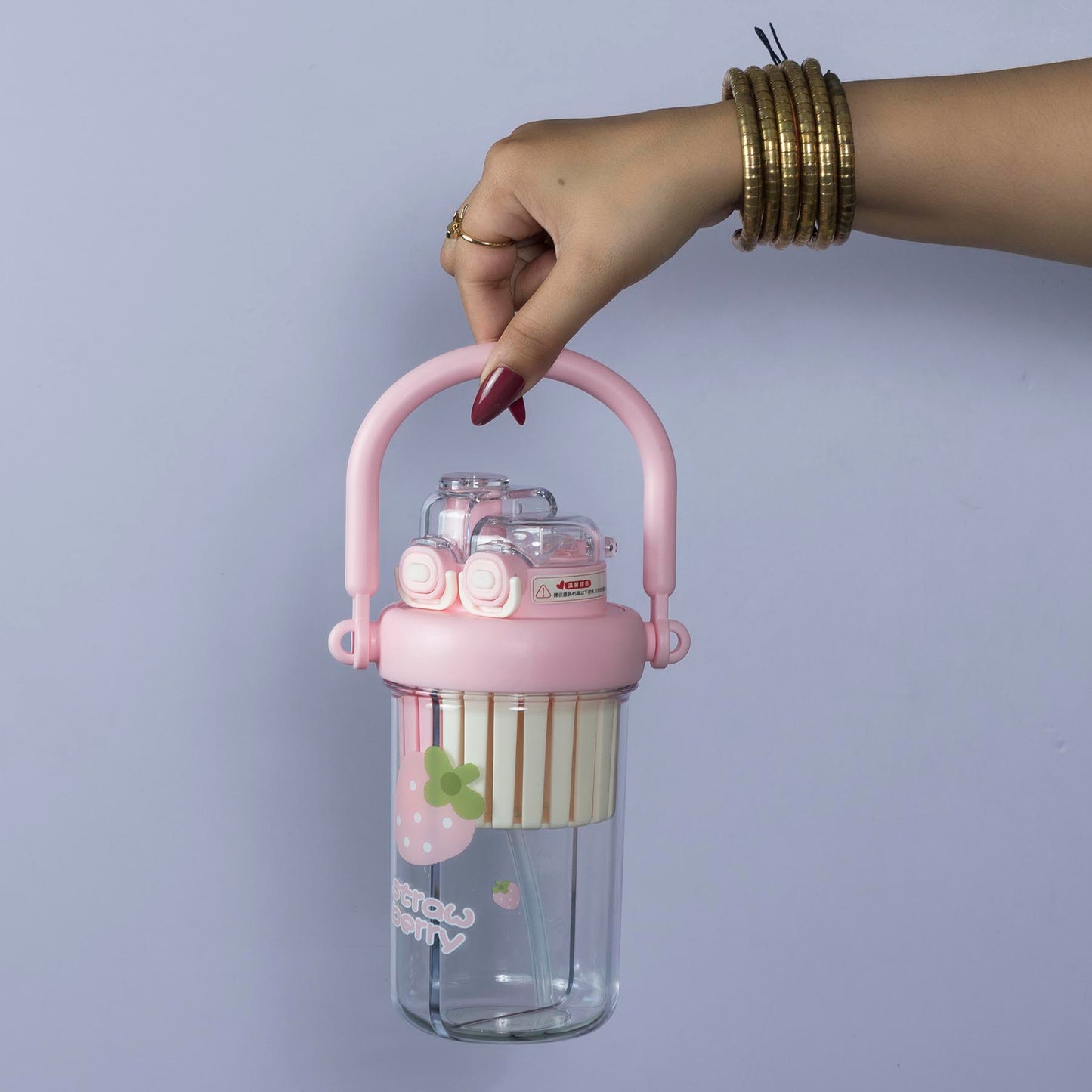 Strawberry Double-Compartment Bottle (6Pcs) - UBKWS1165