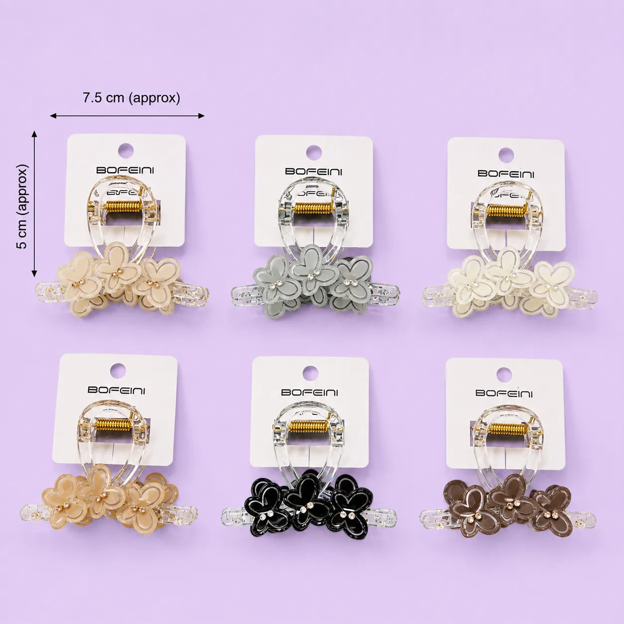 Premium Bofeini hair claw (1Dz) - UBKWS4142