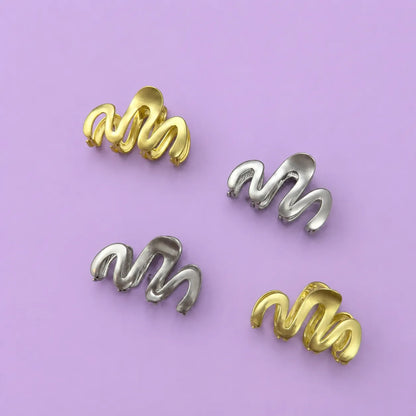 Waves Matt metal hair claw (1Dz) - UBKWS2795