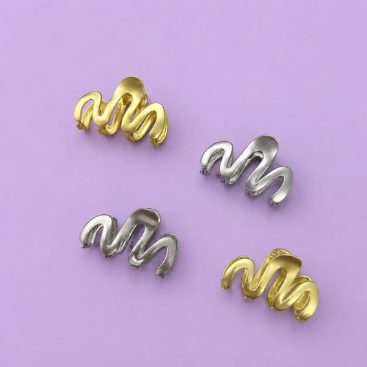 Waves Matt metal hair claw (1Dz) - UBKWS2795