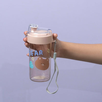 Cute Cartoon Printed Bottle with Strap (6Pcs) - UBKWS1212
