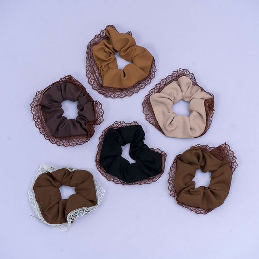 Lace Edge Scrunchie (1Dz) - UBKWS2572