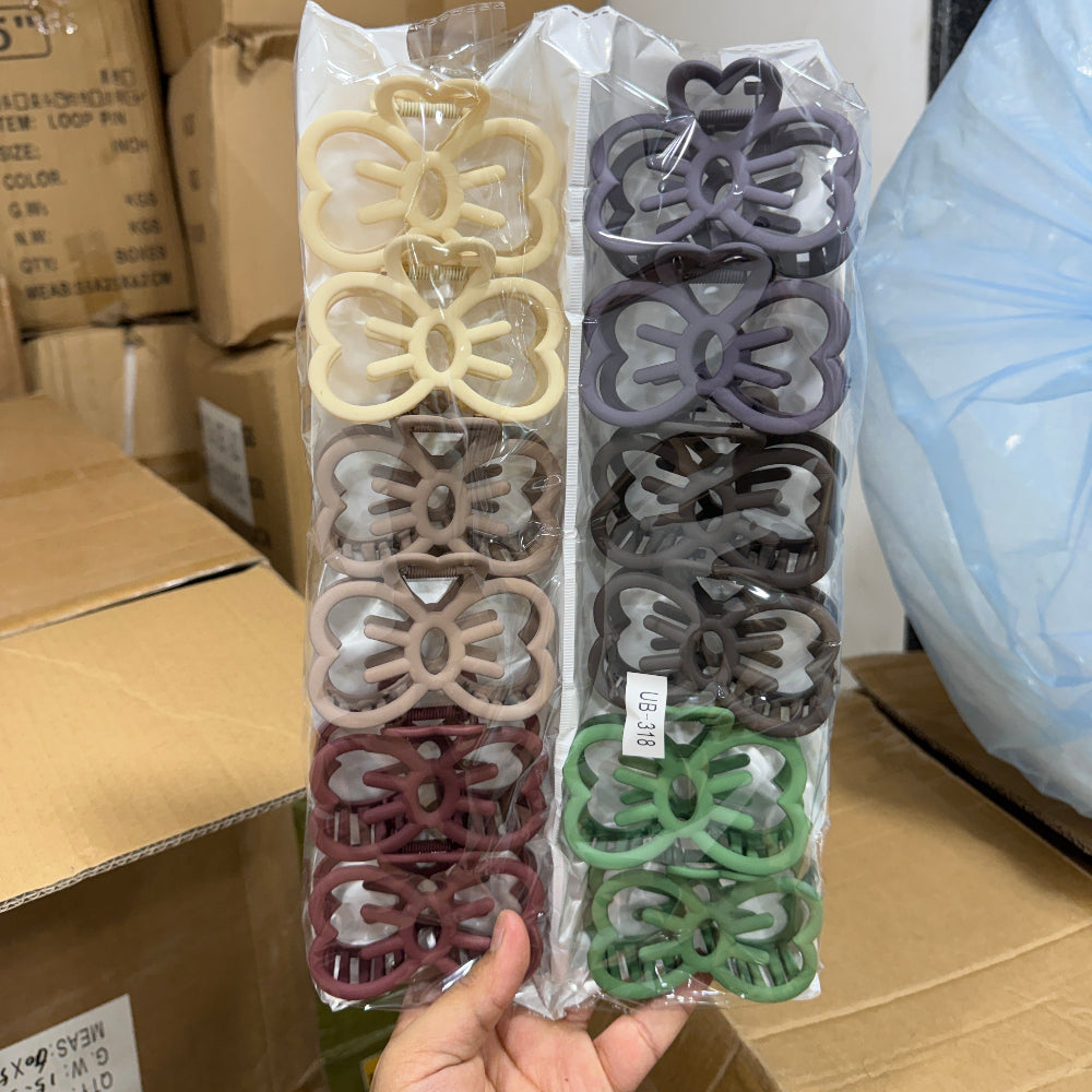 Matte Butterfly Hair Claw (1Dz) - UBKWS2464