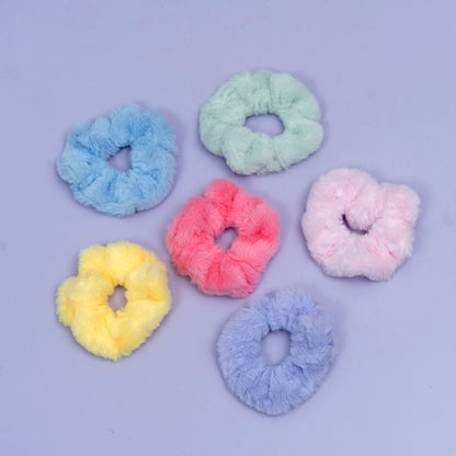 Fluffy Plush Scrunchie (1Dz) - UBKWS2577