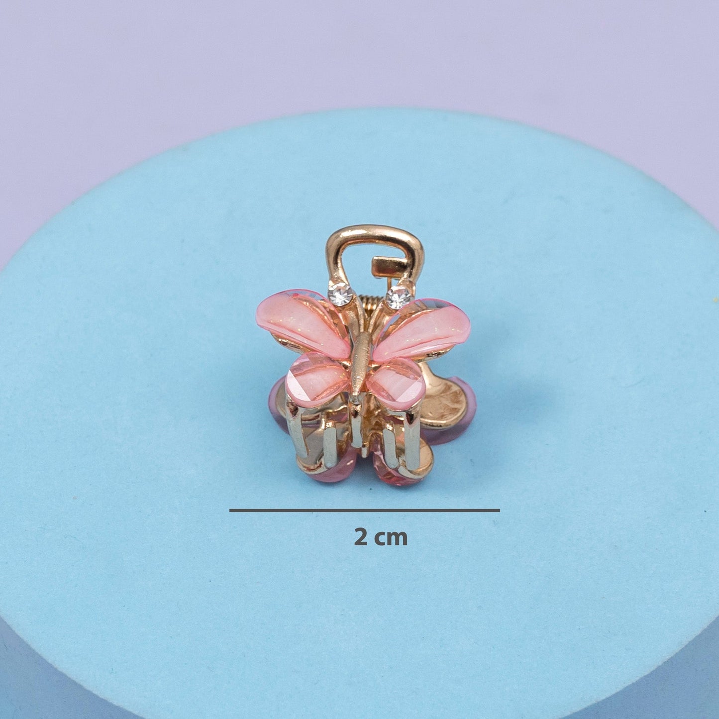 Mini Butterfly Crystal Hair Claw (1Dz) - UBKWS2714