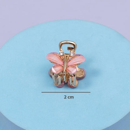 Mini Butterfly Crystal Hair Claw (1Dz) - UBKWS2714
