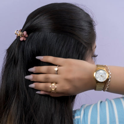 Mini Butterfly Crystal Hair Claw (1Dz) - UBKWS2714