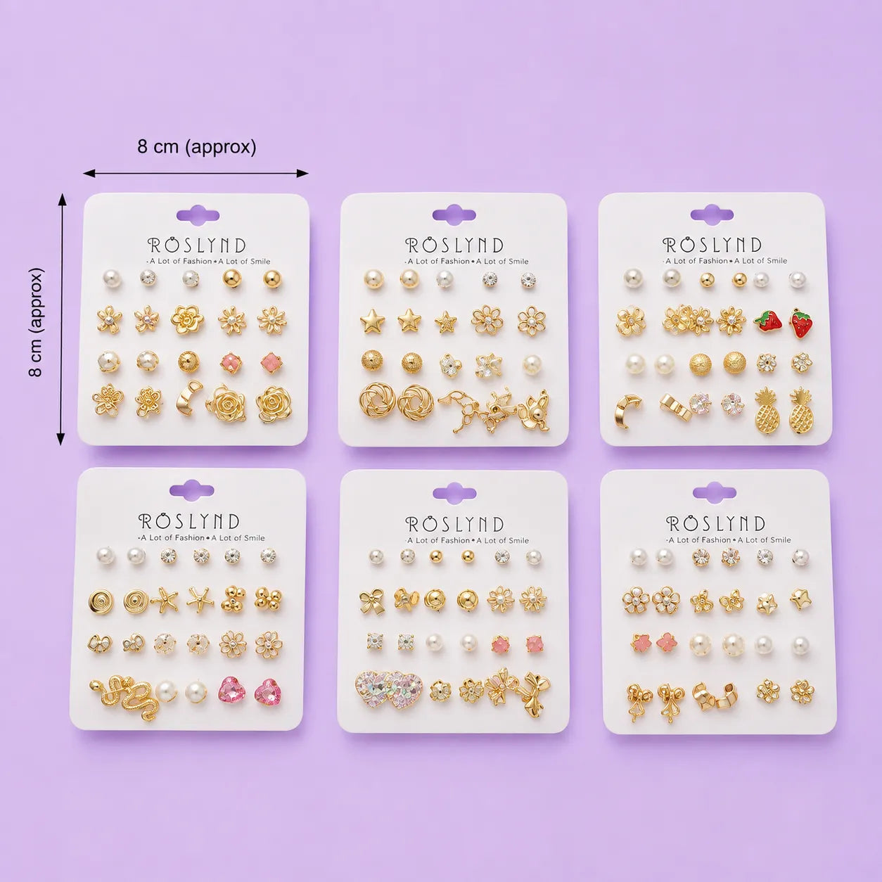 Korean earrings card (1Dz) - UBKWS4176