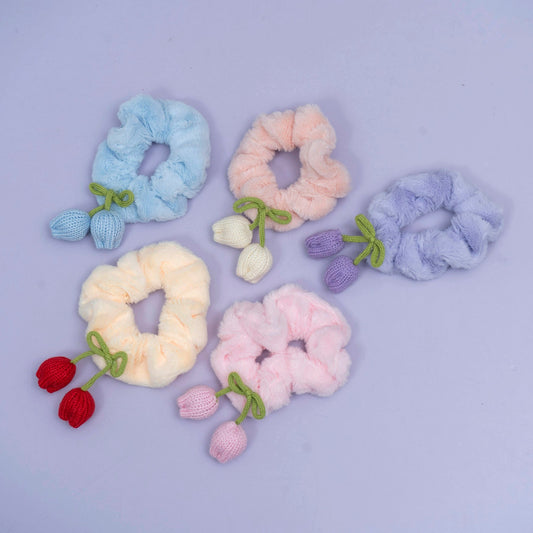 Fluffy Tulip Scrunchie (1Dz) - UBKWS2581